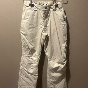 Orage Beige and Brown Insulated Snow Pants